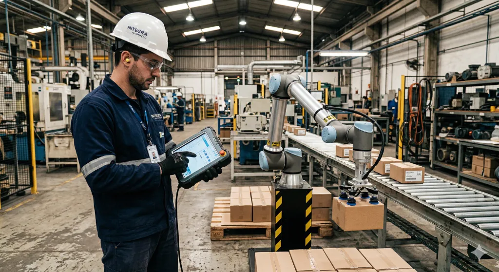 Robôs colaborativos na indústria - integração RBTX igus