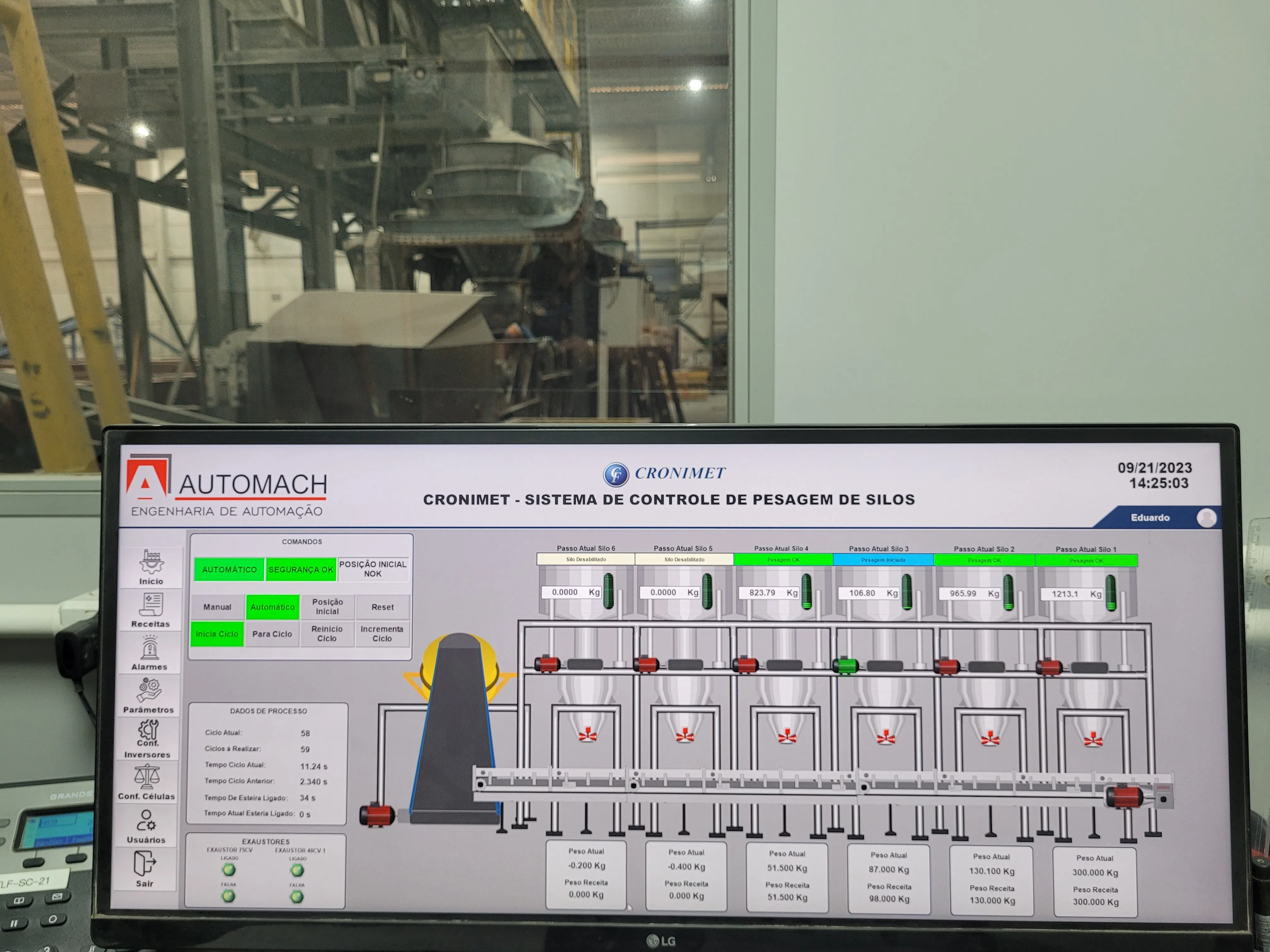 Supervisório integrado ao ERP com rastreabilidade e apontamento de produção