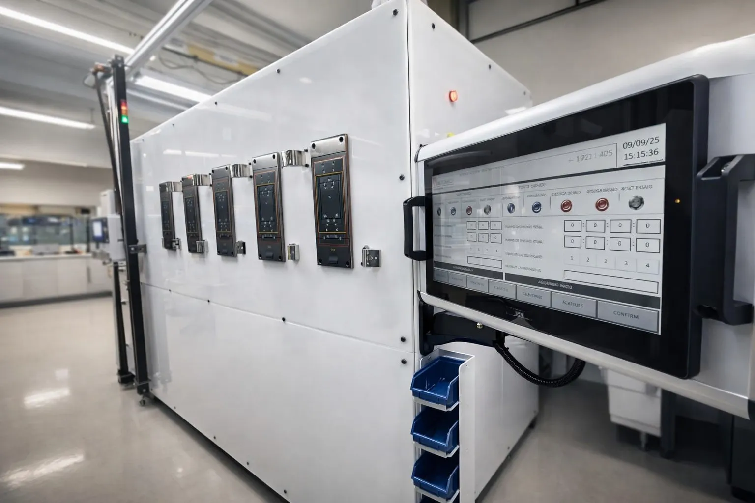 Varal de testes de corrente para disjuntores até 3000A com registro e rastreabilidade