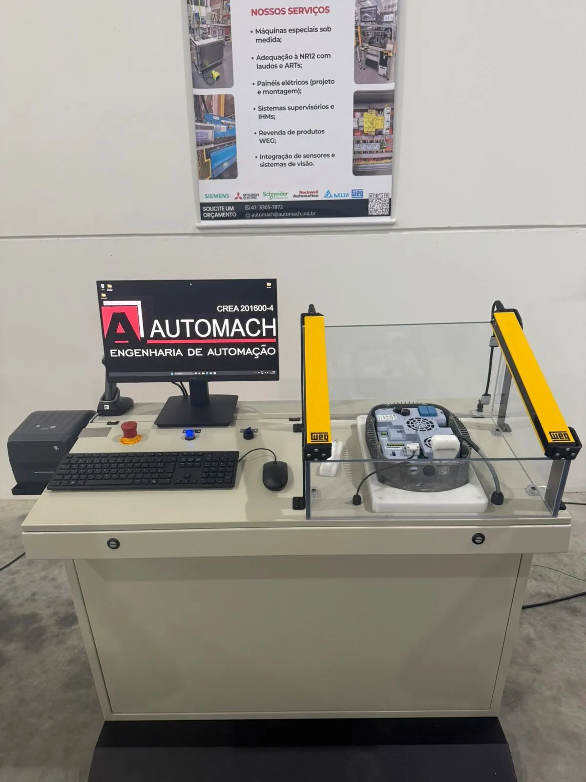 Bancada de parametrização automática de inversores com integração SAP e rastreabilidade